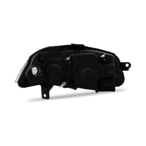 Farol Palio 09 A 20 Mascara Preta Com Anel Cromado 1ª Linha - Esquerdo/motorista