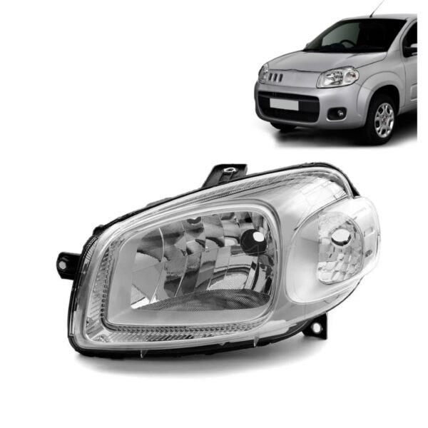 Farol Uno Way Attractive Vivace Economy 2011 A 2014 Cromado Lado Esquerdo