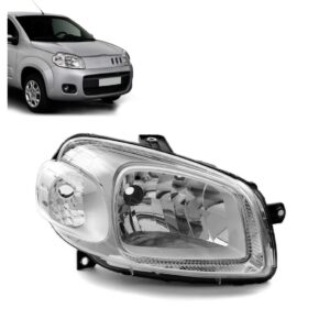 Farol Uno Way Attractive Vivace Economy 2011 A 2014 Cromado Lado Direito
