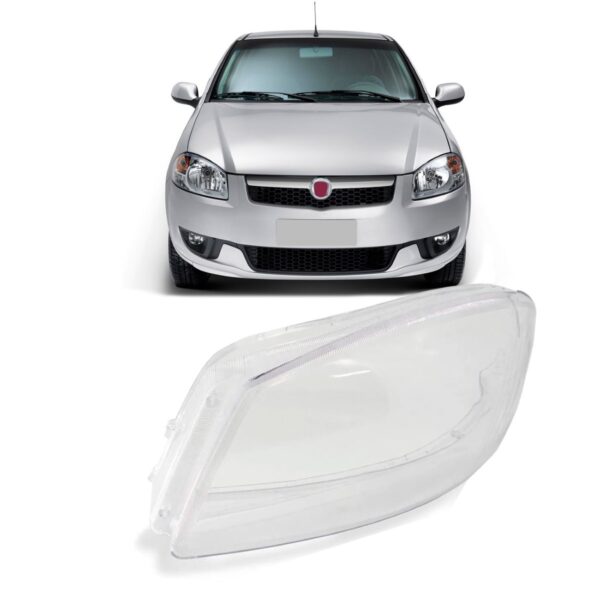 Lente Farol Palio 2008 2009 2010 2011 2012 2013 Reta Lado Esquerdo