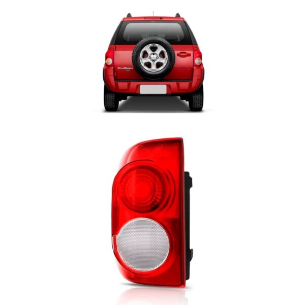 Lanterna Traseira Ecosport Freestyle 2008 A 2012 Cristal Lado Esquerdo