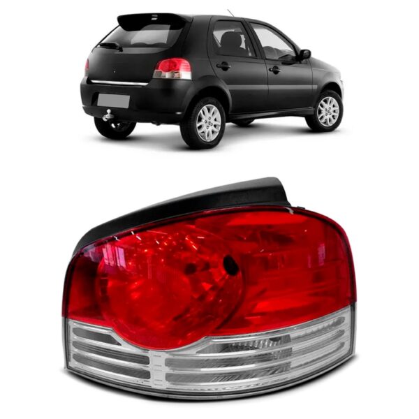 Lanterna Traseira Palio Elx  / 1.8r  2008 A 2009 Friso Crom Lado Esquerdo