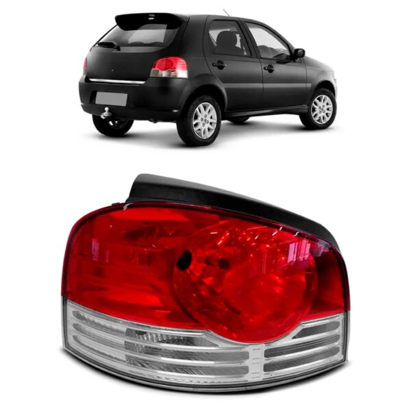 Lanterna Traseira Palio Elx  / 1.8r  2008 A 2009 Friso Crom Lado Direito