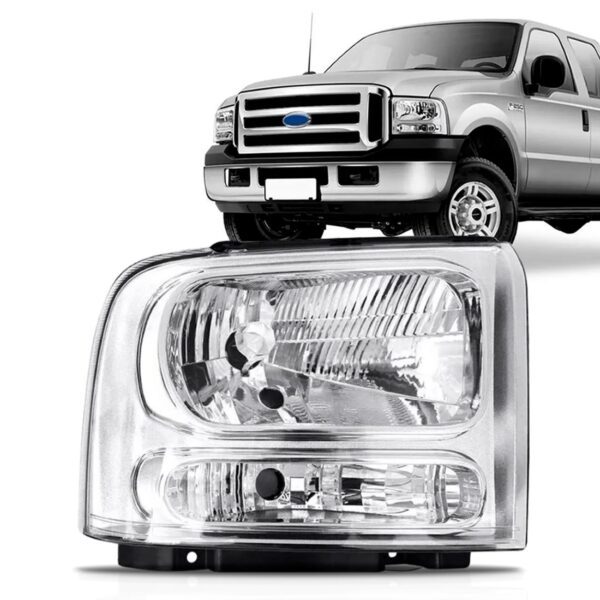 Farol F250 2006 2007 2008 2009 2010 2011 Manual H4 1ª Linha Direito/passageiro