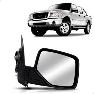 Retrovisor Ranger 2005 A 2009 Eletrico Capa Cromada Lado Direito