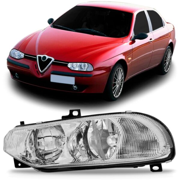 Farol Alfa 156 1997 98 1999 00 01 02 03 C/garantia 1ª Linha - Direito/passageiro