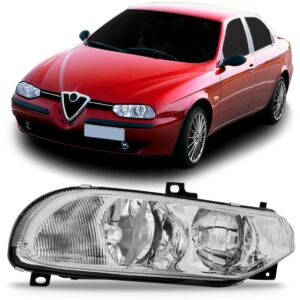Farol Alfa 156 1997 98 1999 00 01 02 03 C/garantia 1ª Linha - Esquerdo/motorista