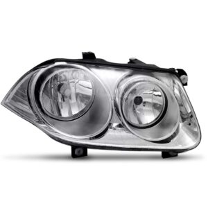 Farol Volkswagen Bora 2008 2009 2010 Manual Cromado 1ª Linha - Direito/passageiro