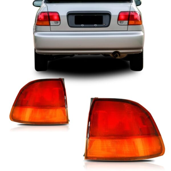 Sinaleira Traseira Civic 1996 1997 1998 Sedan Lado Esquerdo