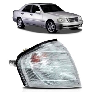 Lanterna Dianteira Mercedes C220 94 A 00 Cristal 1ª Linha Direito Passageiro