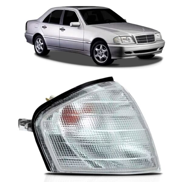 Lanterna Dianteira Mercedes C220 94 A 00 Cristal 1ª Linha Direito Passageiro