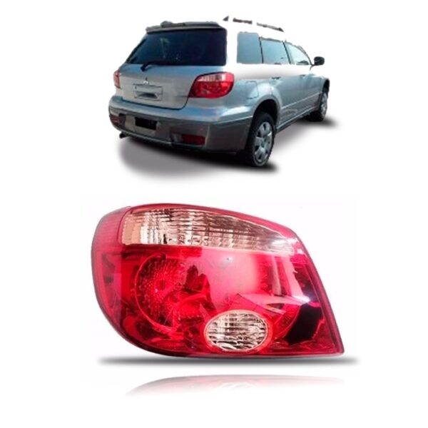 Sinaleira Traseira Airtrek 2005 2006 Vermelha E Rosa Lado Esquerdo