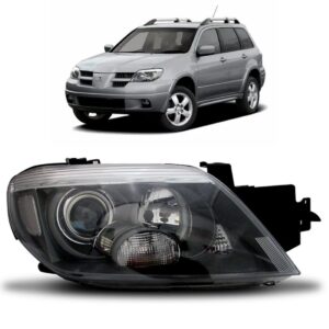 Farol Airtrek 2004 2005 2006 2007 08 Mascara Negra 1ª Linha Direito/passageiro