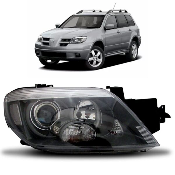 Farol Airtrek 2004 2005 2006 2007 08 Mascara Negra 1ª Linha Direito/passageiro