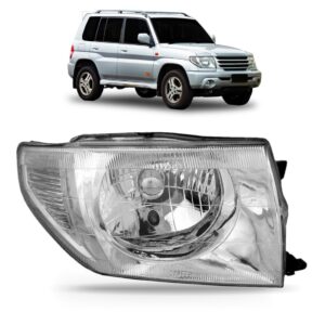 Farol Pajero Tr4 2004 2005 2006  Cromado Lado Direito Direito