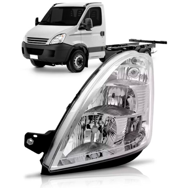 FAROL IVECO DAILY 2008 A 2014 ELETRICO C/MOTOR C/AUXILIAR LE