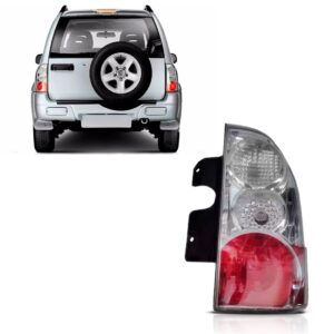 Lanterna Traseira Vitara Tracker 2007 A 2009 Direito Bicolor Direito Vermelho E Cristal