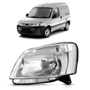 Farol Partner 11 2012 13 2014 15 Elétrico Com Motor 1ª Linha - Esquerdo/motorista