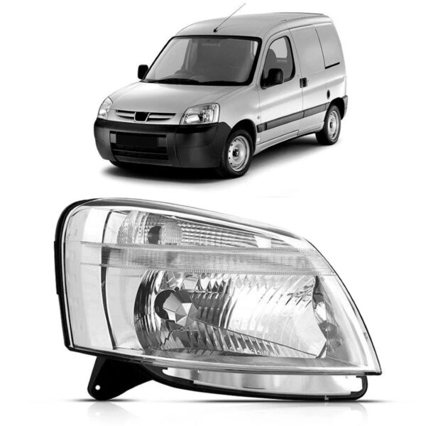 Farol Partner 11 2012 13 2014 15 Elétrico Com Motor 1ª Linha Direito/passageiro