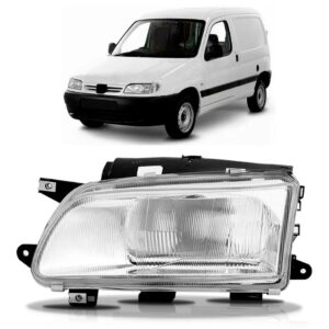 Farol Partner 98 1999 00 01 02 03 Com Foco Simples 1ª Linha - Esquerdo/motorista