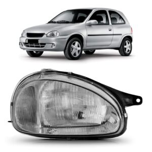 Farol Corsa 1994 95 1996 1997 98 99 Mascara Cromada 1ª Linha Direito/passageiro