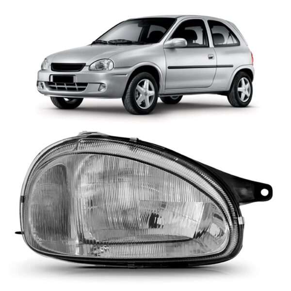 Farol Corsa 1994 95 1996 1997 98 99 Mascara Cromada 1ª Linha Direito/passageiro