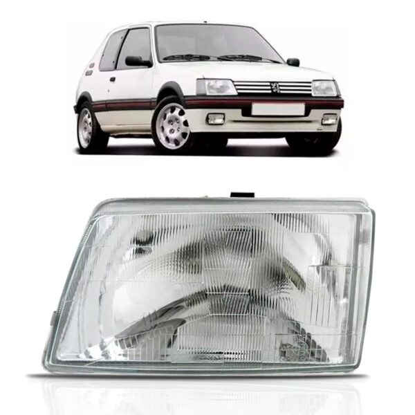 Farol Peugeot 205 1983 84 85 86 87 88 89 90 91 1992 1ª Linha Esquerdo/motorista