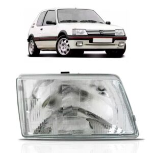 Farol Peugeot 205 1983 84 85 86 87 88 89 90 91 1992 1ª Linha Direito/passageiro