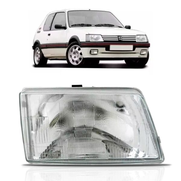 Farol Peugeot 205 1983 84 85 86 87 88 89 90 91 1992 1ª Linha Direito/passageiro