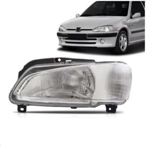 Farol Para Peugeot 106 1996 1997 98 99 00 01 02 03 1ª Linha Esquerdo/motorista