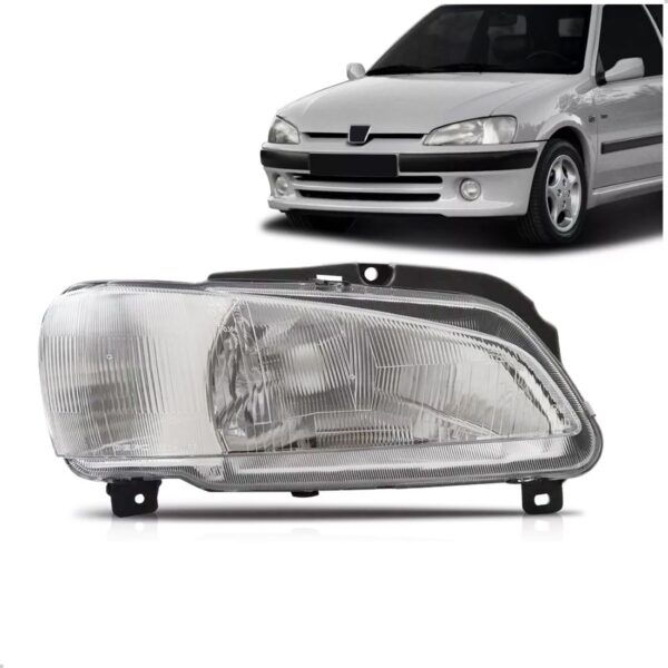 Farol Para Peugeot 106 1996 1997 98 99 00 01 02 03 1ª Linha Direito/passageiro