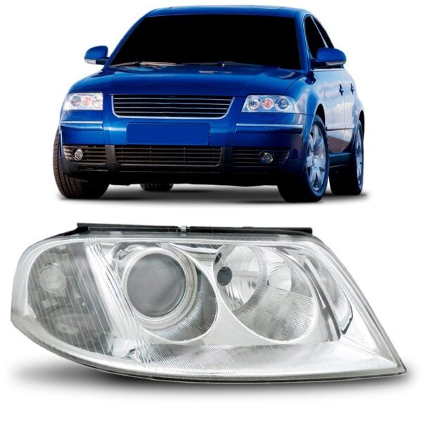 Farol Passat 01 02 03 04 05 Elétrico Sem Motor 1ª Linha Direito/passageiro