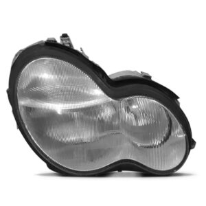 Farol Mercedes C180 Ano 2000 01 02 02 Lente Raiada 1ª Linha Direito/passageiro