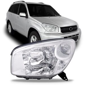 Farol Para Toyota Rav4 2004 2005 06 Cromado Toyota 1ª Linha Esquerdo/motorista