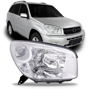 Farol Para Toyota Rav4 2004 2005 06 Cromado Toyota 1ª Linha Direito/passageiro