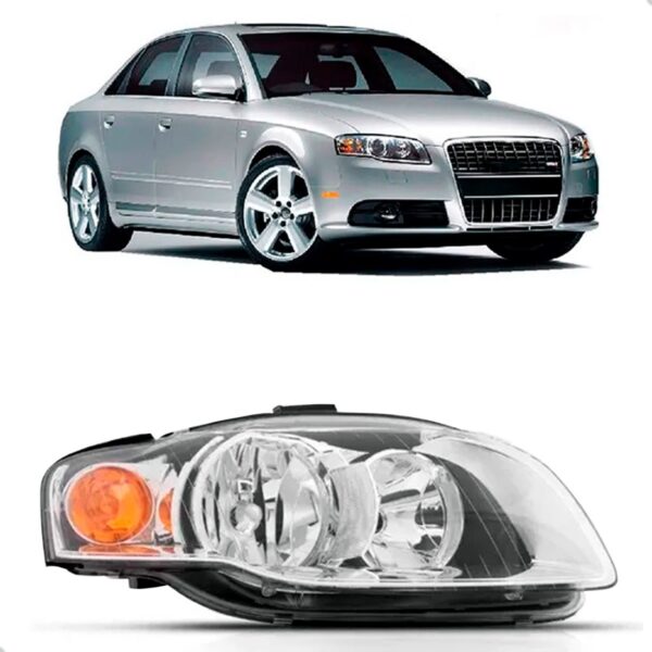 Farol Audi A4 2004 2005 2006 2007 Pisca Âmbar 1ª Linha Direito/passageiro