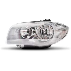 Farol Dianteiro Para Bmw 118i 06 A 11 Mascara Prata 1ª Linha Esquerdo/motorista
