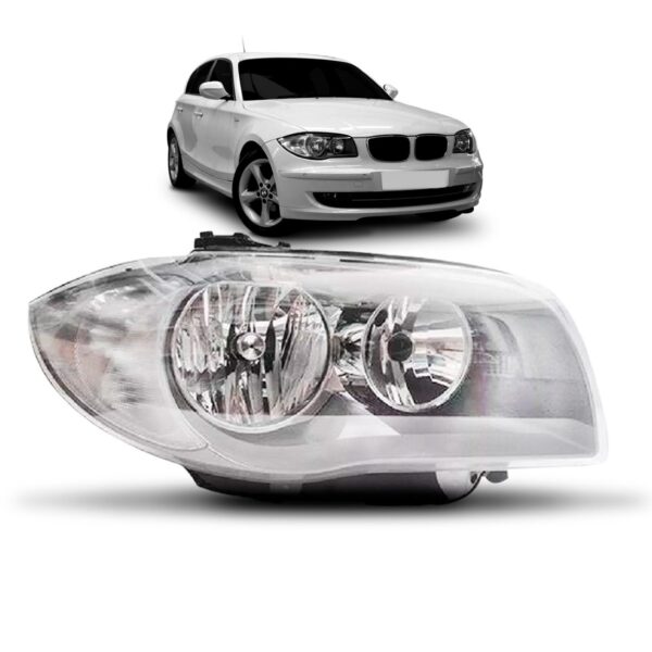 Farol Dianteiro Para Bmw 118i 06 A 11 Mascara Prata 1ª Linha Direito/passageiro