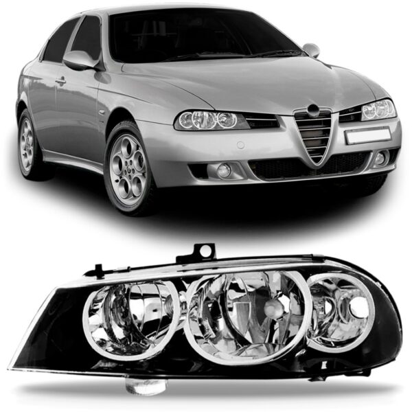 Farol Para Alfa Romeo 156 2003 2004 2005 1ª Linha - Esquerdo/motorista