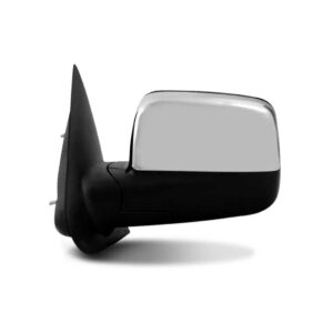 Retrovisor Ranger 2005 A 2009 Eletrico Preto Capa Cromada Lado Esquerdo