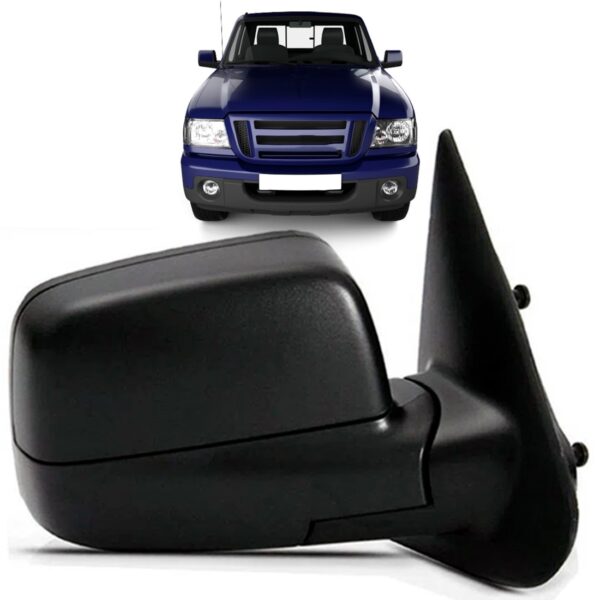 Retrovisor Ranger 2005 06 07 08 2009 Fixo C/capa Preta Lado Direito