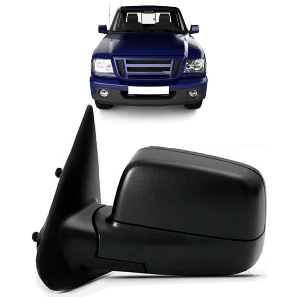Retrovisor Ranger 2005 06 07 08 2009 Fixo C/capa Preta Lado Esquerdo