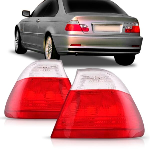 Lanterna Traseira Para Bmw S3 Coupe 99 A 03 Cristal/vermelha Lado Direito