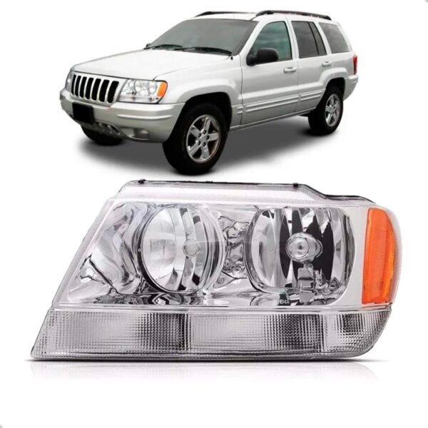 Farol Grand Cherokee Sport 2002 A 2003 1ª Linha Esquerdo/motorista