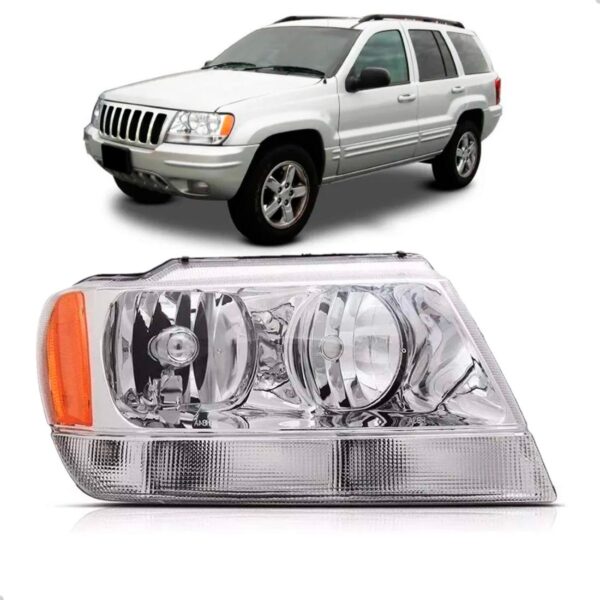 Farol Grand Cherokee Sport 2002 A 2003 1ª Linha - Direito/passageiro