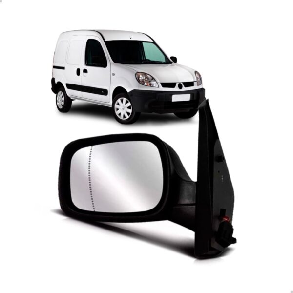 Retrovisor Kangoo 2003 A 2015 Com Controle Asferico Lado Esquerdo