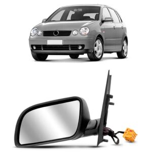 Retrovisor Polo 03 04 05 06 07 08 2009 Eletrico C/ Sinaleira Lado Esquerdo