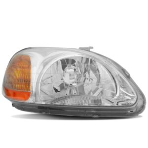 Farol Para Honda Civic 1996 1997 1998 Pisca Âmbar 1ª Linha - Esquerdo/motorista