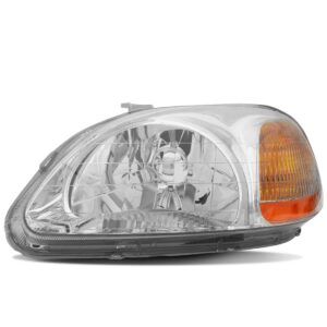 Farol Para Honda Civic 1996 1997 1998 Pisca Âmbar 1ª Linha - Esquerdo/motorista