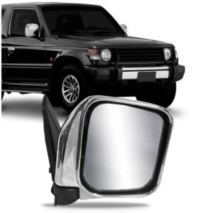 Retrovisor Pajero 1993 1994 1995 1996 1997 Fixo Cromado Lado Direito